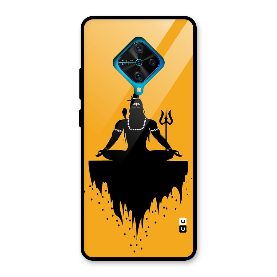 Shiva Meditation Glass Back Case for Vivo S1 Pro
