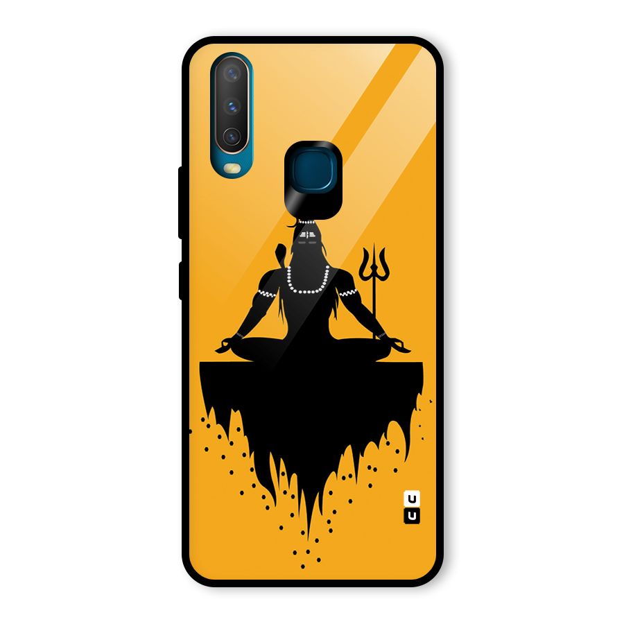 Shiva Meditation Glass Back Case for Vivo U10