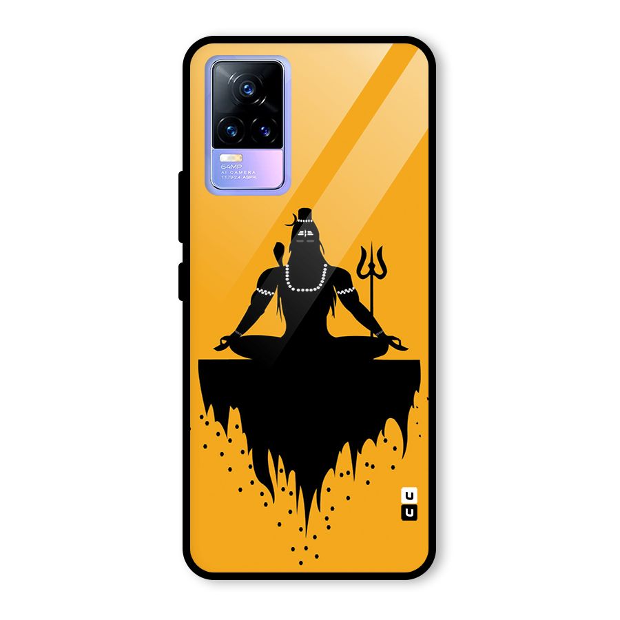 Shiva Meditation Glass Back Case for Vivo Y73