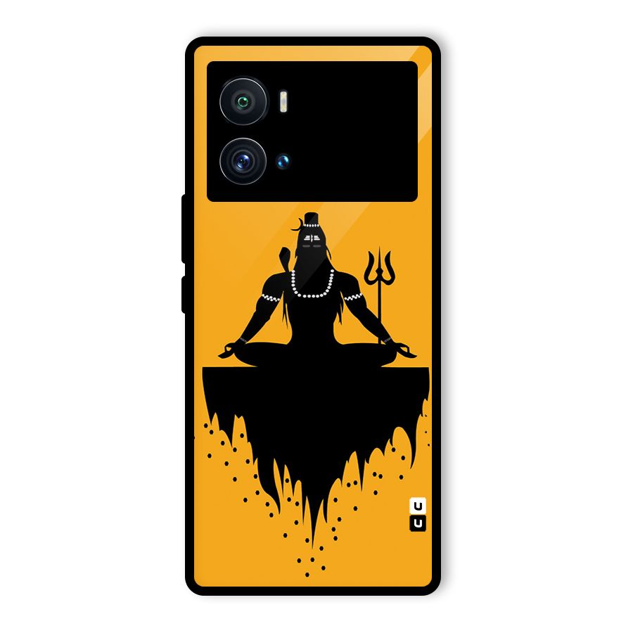 Shiva Meditation Glass Back Case for Vivo iQOO 9 Pro