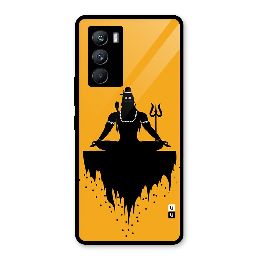 Shiva Meditation Glass Back Case for Vivo iQOO 9 SE