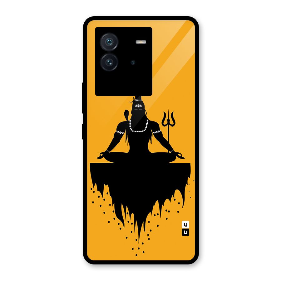 Shiva Meditation Glass Back Case for Vivo iQOO Neo 6 5G