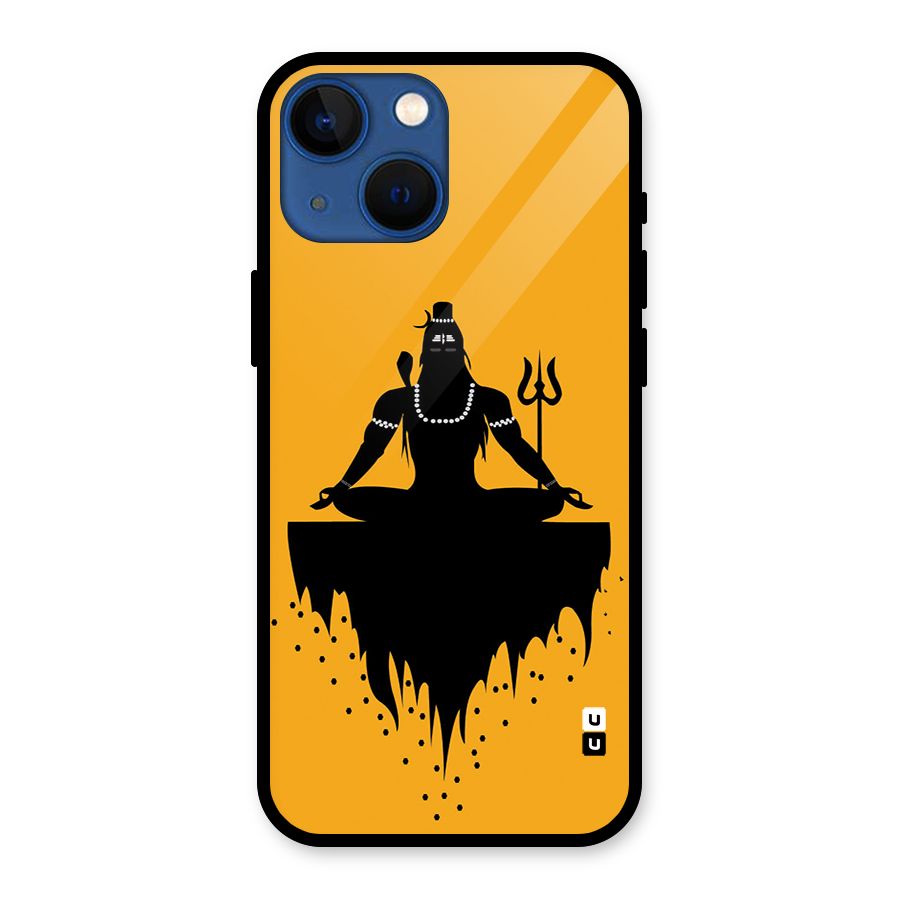 Shiva Meditation Glass Back Case for iPhone 13 Mini