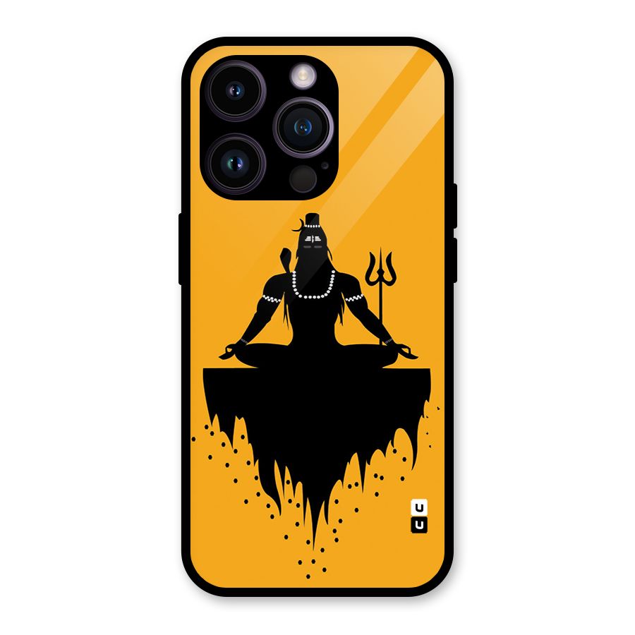 Shiva Meditation Glass Back Case for iPhone 14 Pro