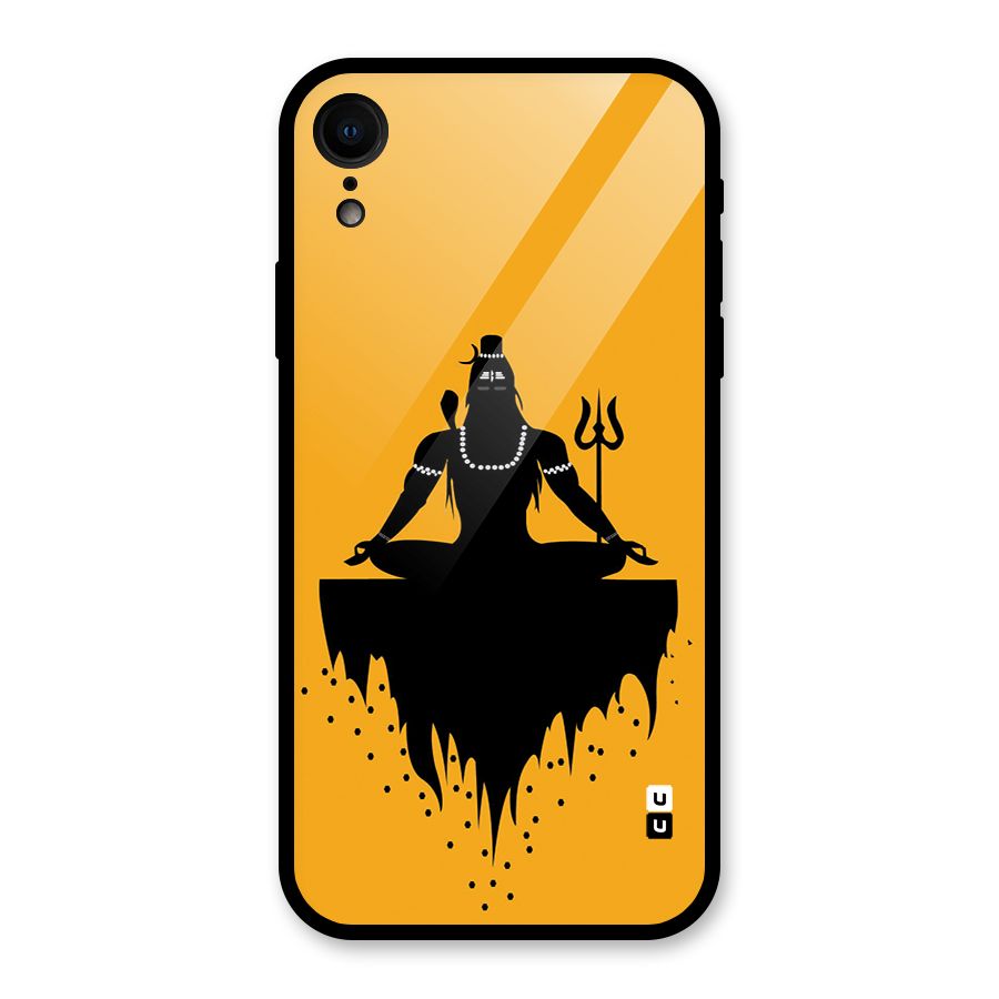 Shiva Meditation Glass Back Case for iPhone XR