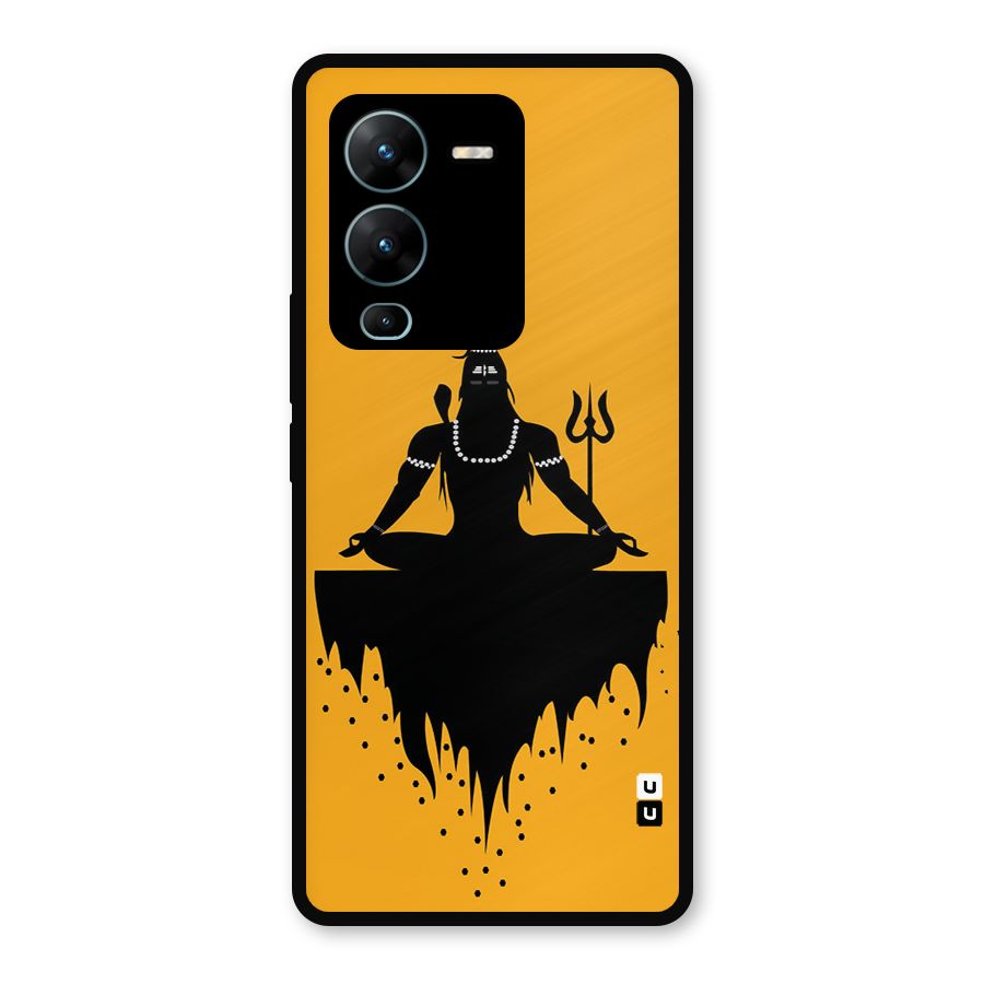 Shiva Meditation Metal Back Case for Vivo V25 Pro