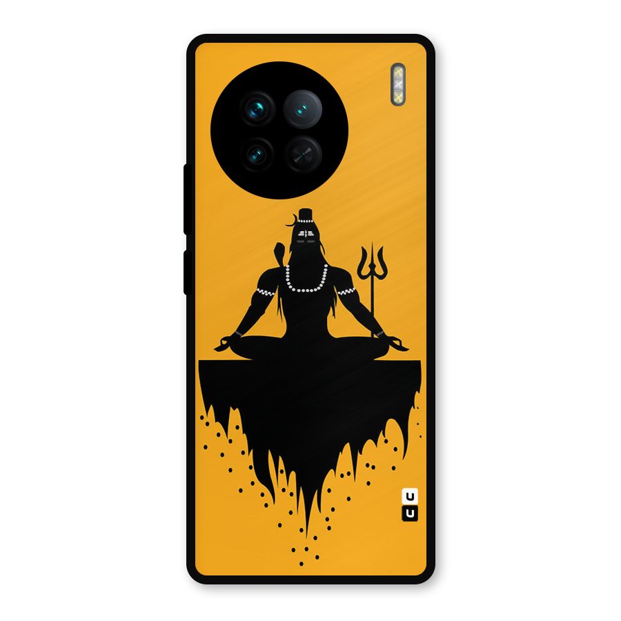 Shiva Meditation Metal Back Case for Vivo X90