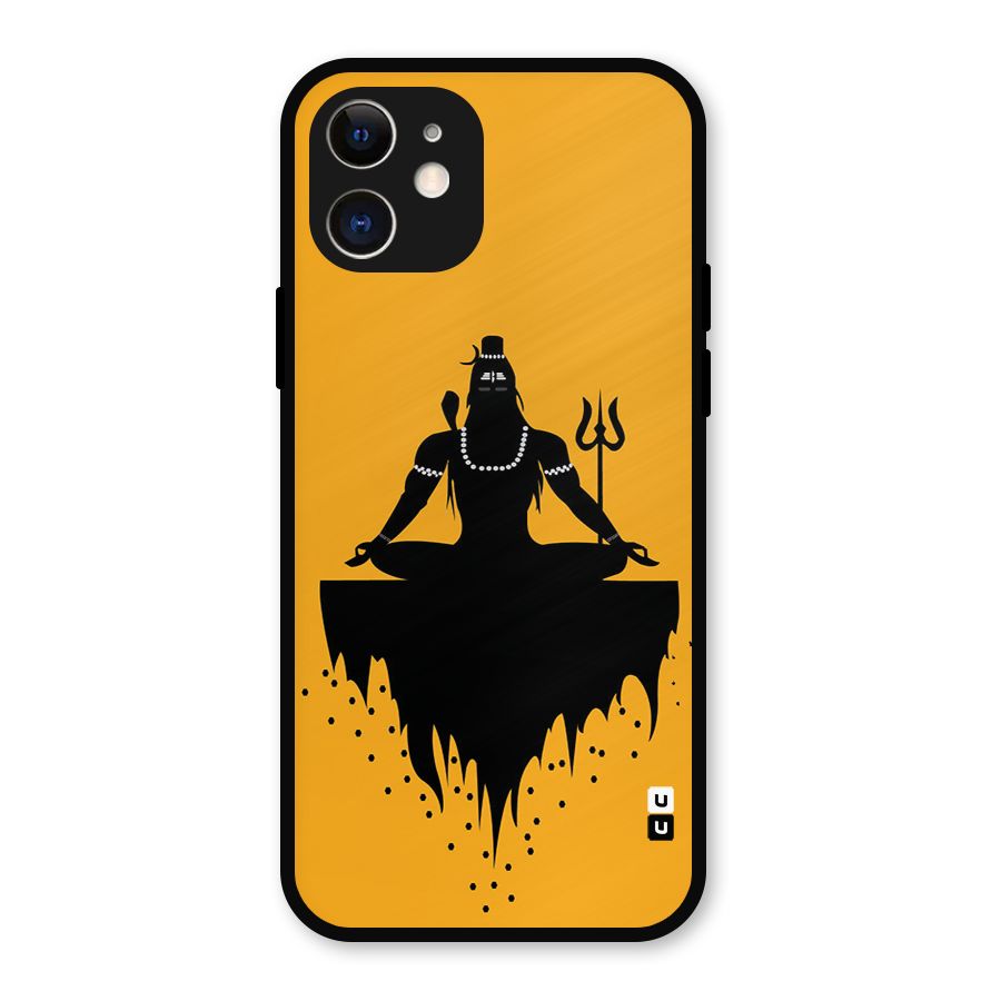 Shiva Meditation Metal Back Case for iPhone 12