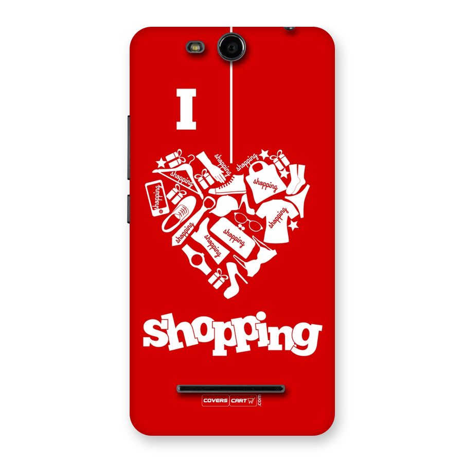 Shopaholic Shopping Love Back Case for Micromax Canvas Juice 3 Q392