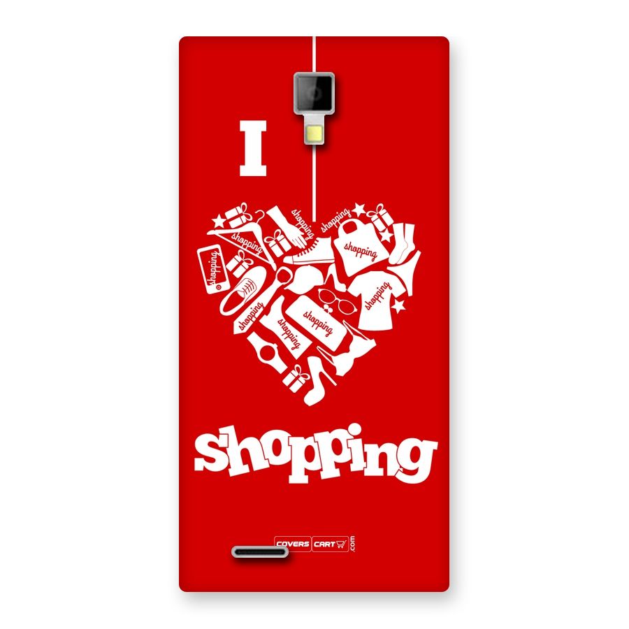 Shopaholic Shopping Love Back Case for Micromax Canvas Xpress A99