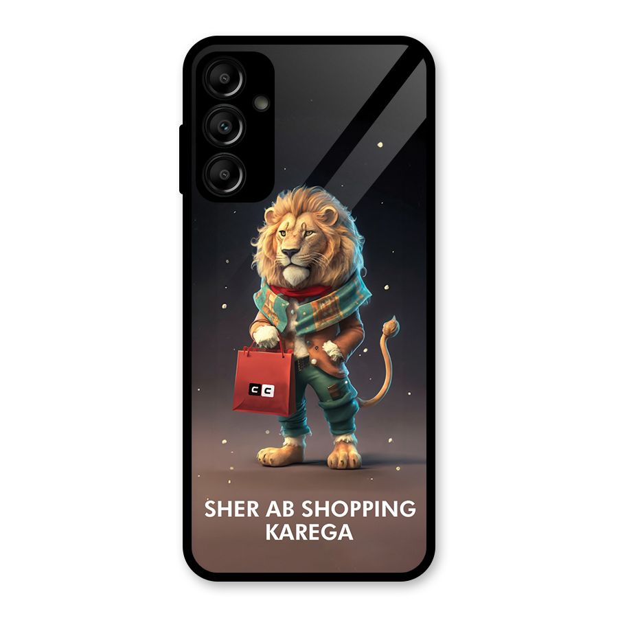 Shopping Sher Glass Back Case for Galaxy A14 5G