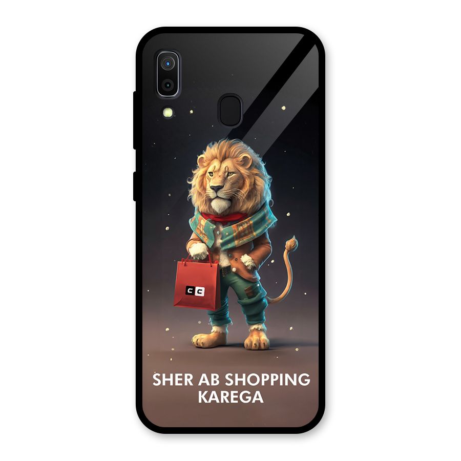 Shopping Sher Glass Back Case for Galaxy A30