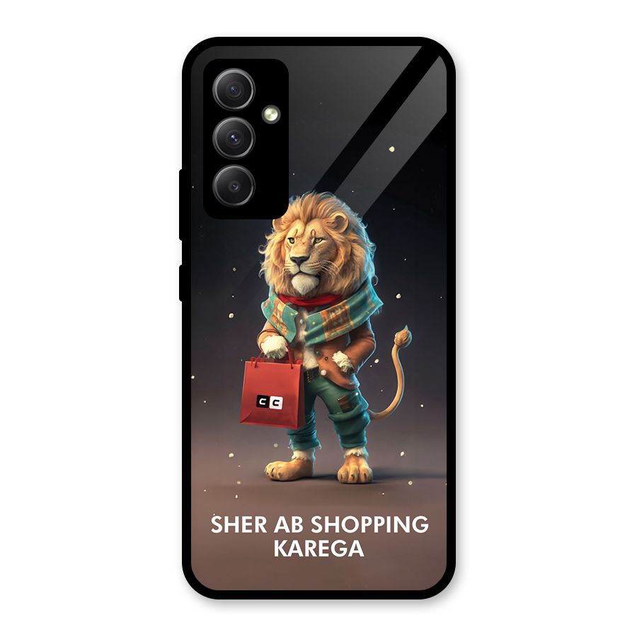 Shopping Sher Glass Back Case for Galaxy A34