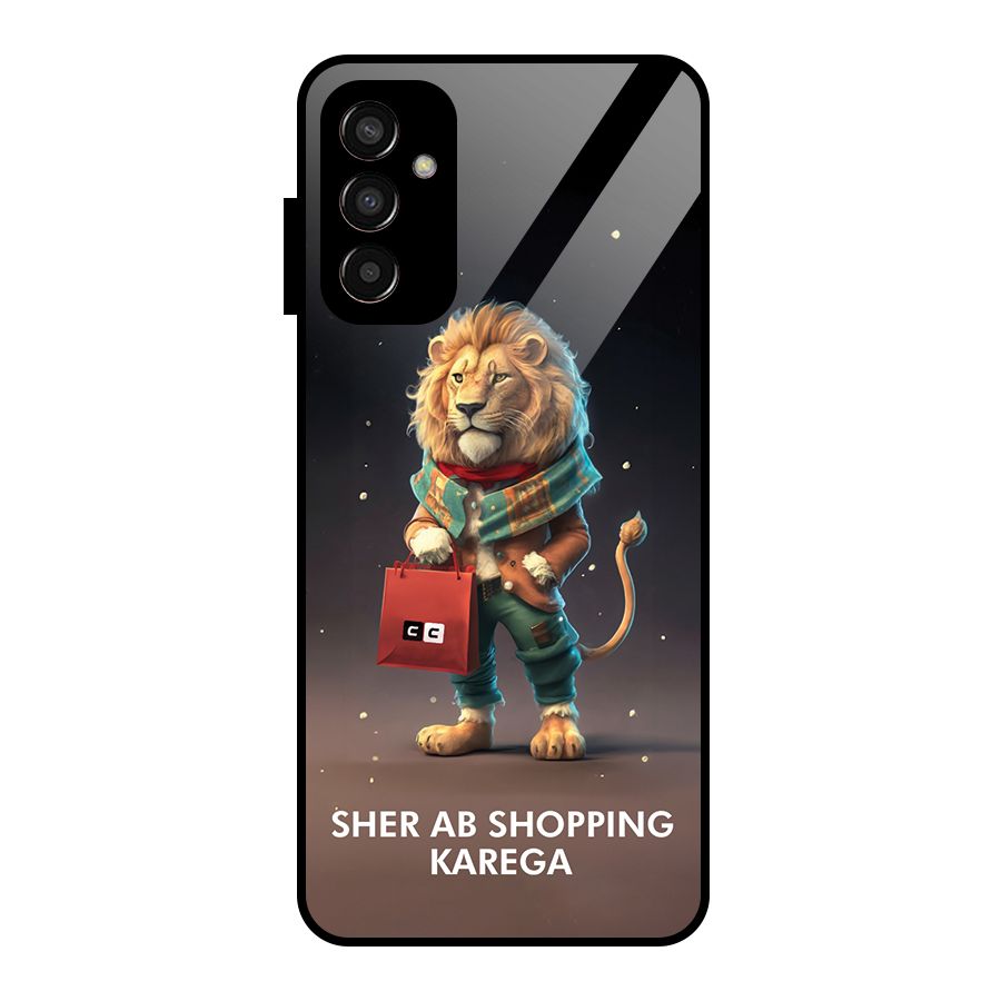 Shopping Sher Glass Back Case for Galaxy F13