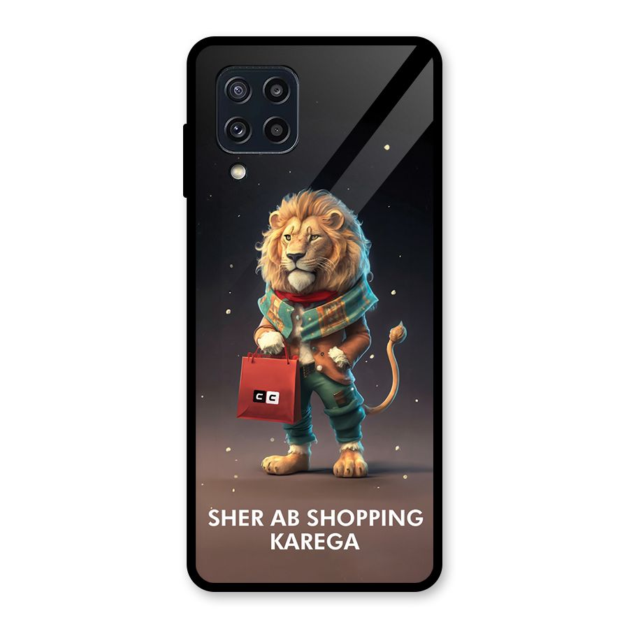 Shopping Sher Glass Back Case for Galaxy M32