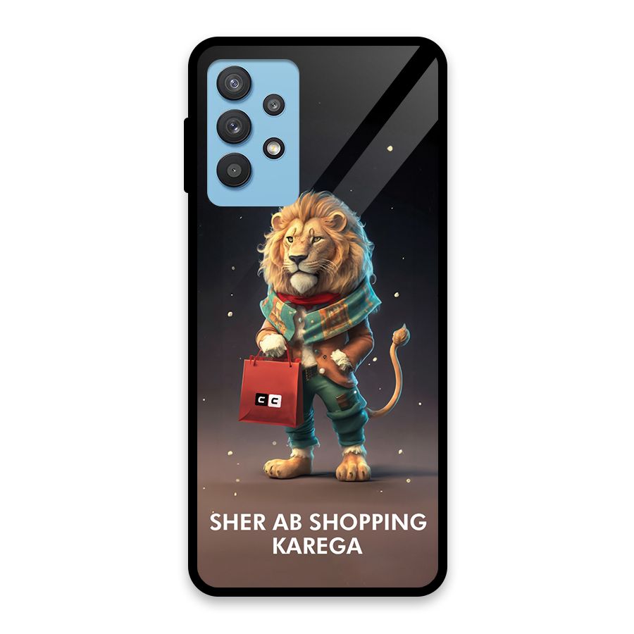 Shopping Sher Glass Back Case for Galaxy M32 5G
