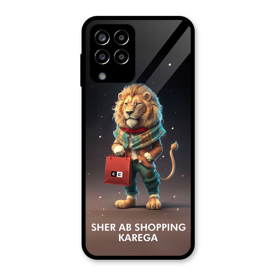 Shopping Sher Glass Back Case for Galaxy M33