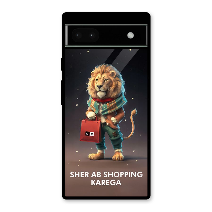 Shopping Sher Glass Back Case for Google Pixel 6a