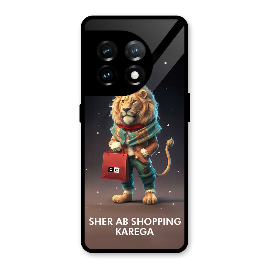 Shopping Sher Glass Back Case for OnePlus 11