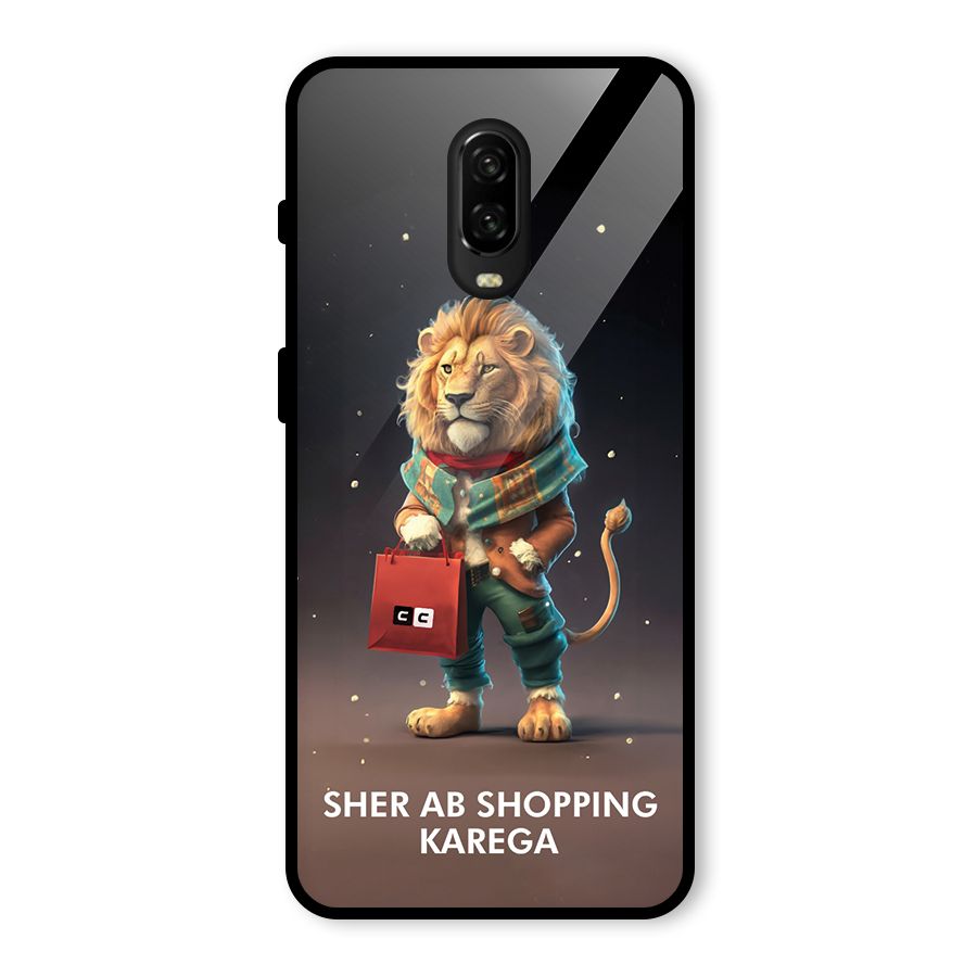 Shopping Sher Glass Back Case for OnePlus 6T