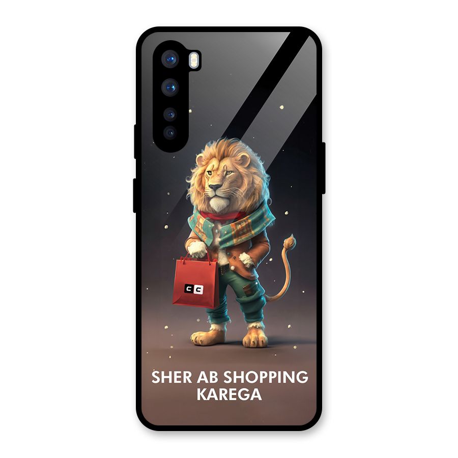 Shopping Sher Glass Back Case for OnePlus Nord