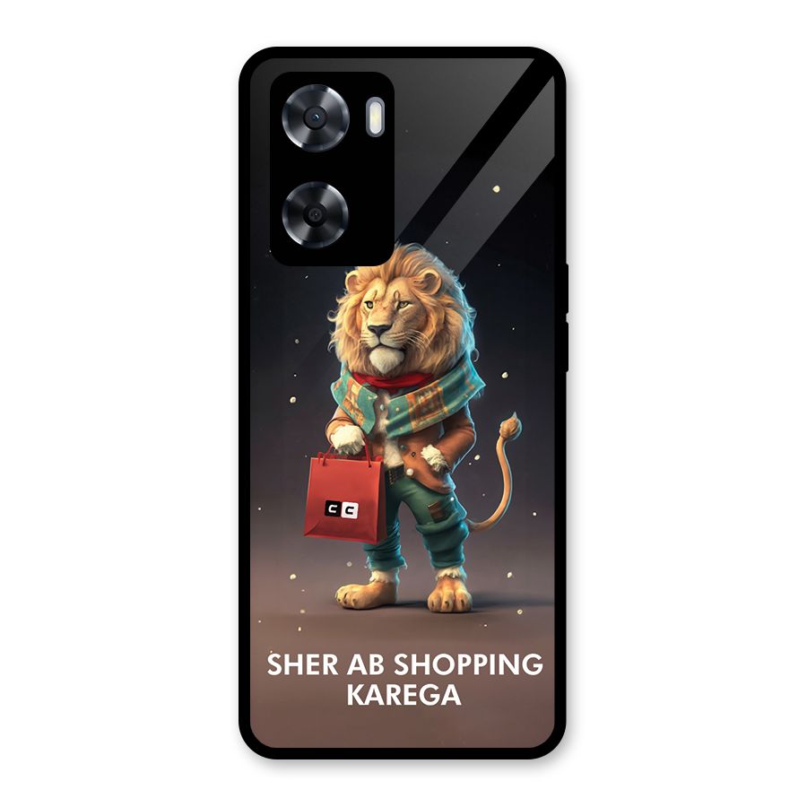 Shopping Sher Glass Back Case for Oppo A57 2022