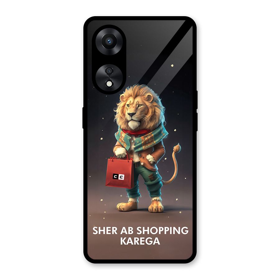 Shopping Sher Glass Back Case for Oppo A78