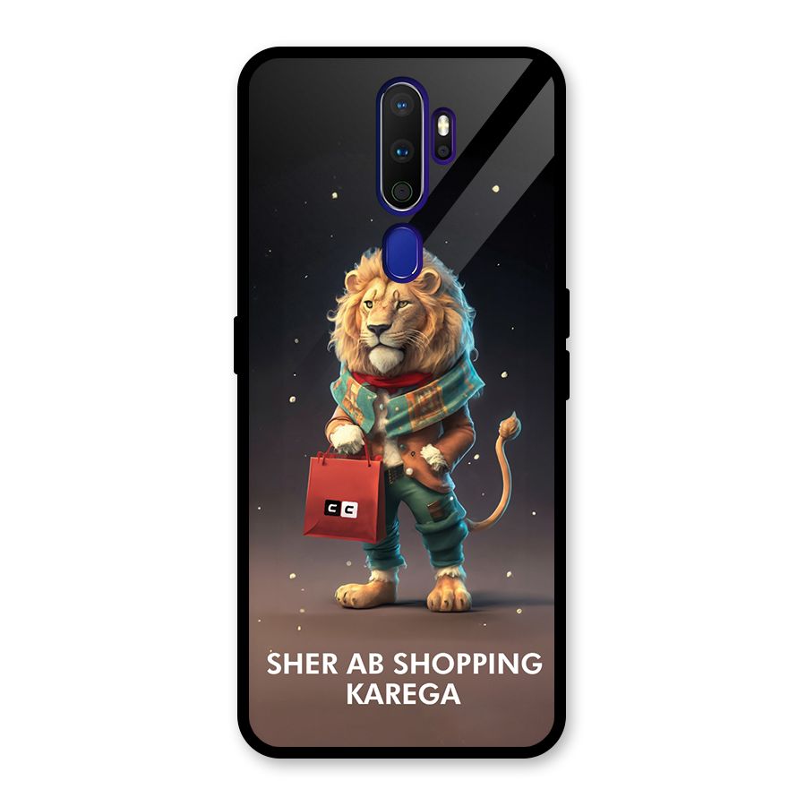 Shopping Sher Glass Back Case for Oppo A9 (2020)