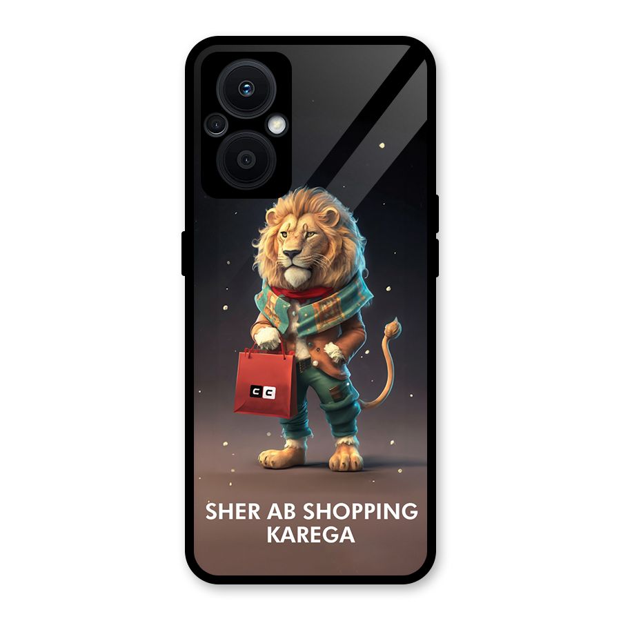 Shopping Sher Glass Back Case for Oppo F21s Pro 5G