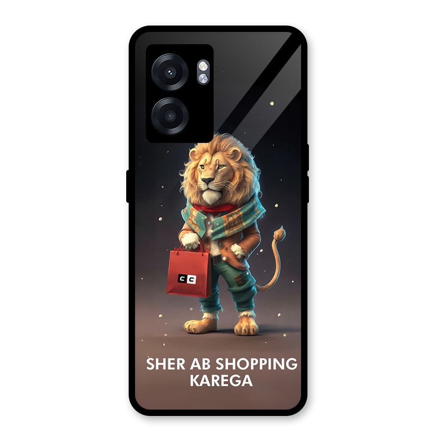 Shopping Sher Glass Back Case for Oppo K10 (5G)
