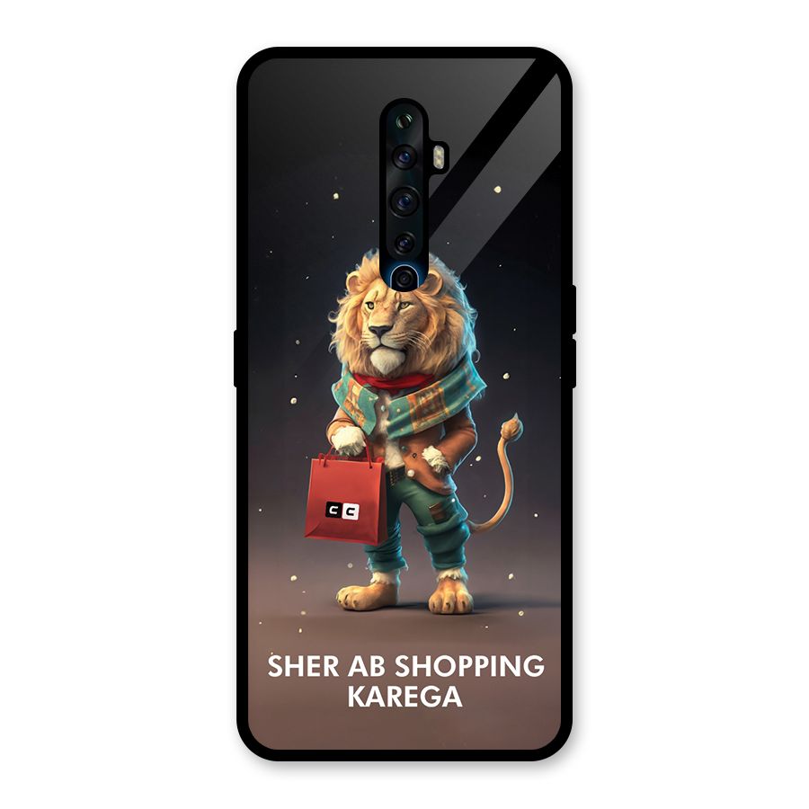 Shopping Sher Glass Back Case for Oppo Reno2 Z