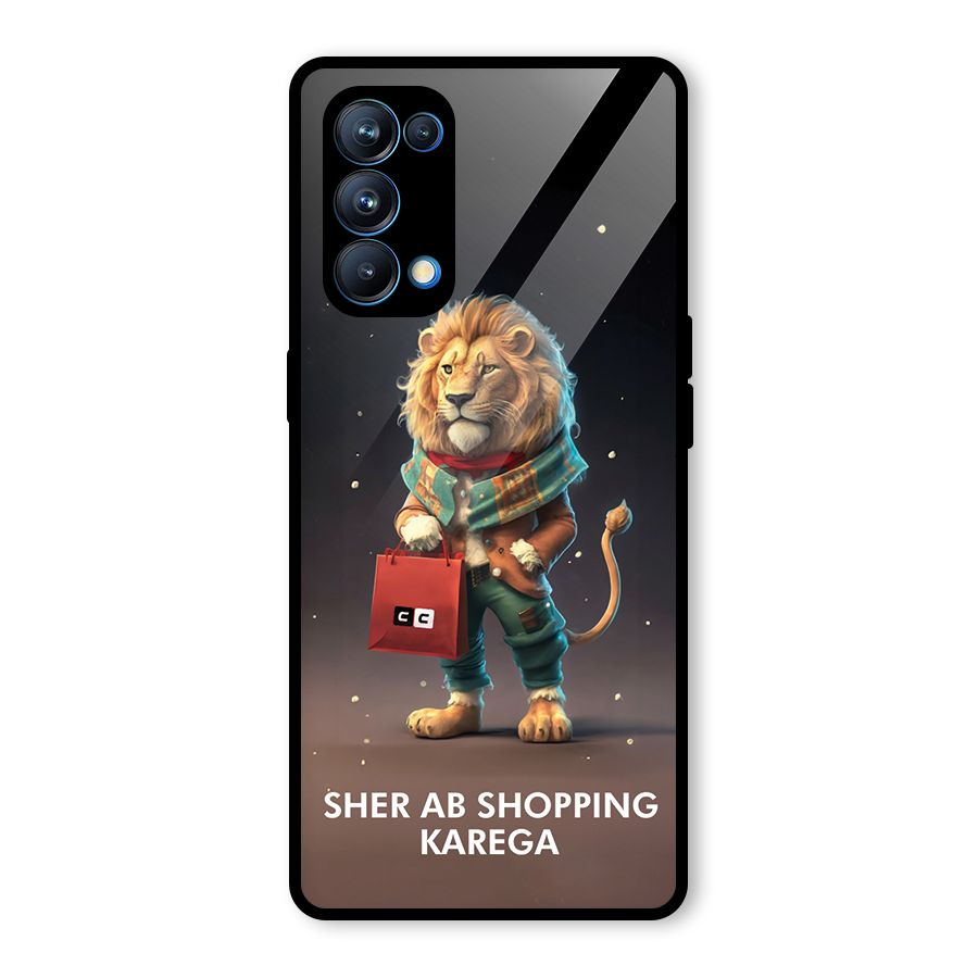 Shopping Sher Glass Back Case for Oppo Reno5 Pro 5G