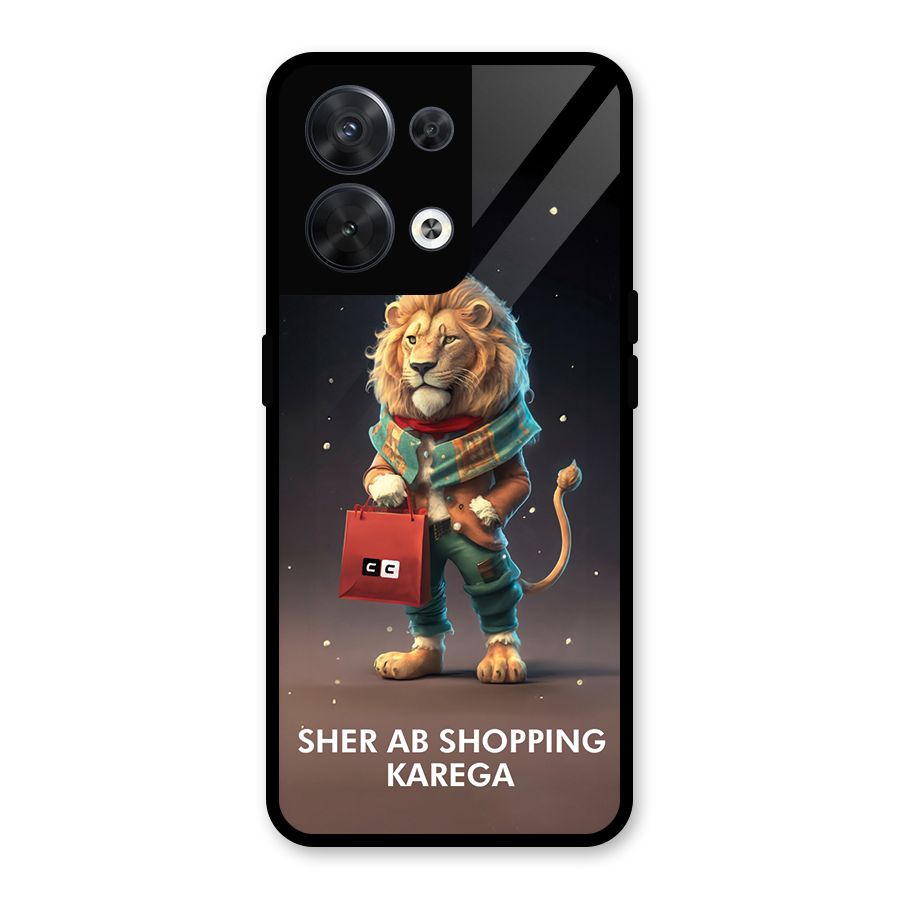 Shopping Sher Glass Back Case for Oppo Reno8 5G