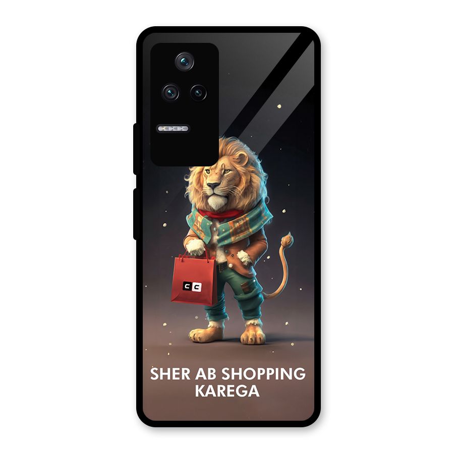 Shopping Sher Glass Back Case for Poco F4 5G