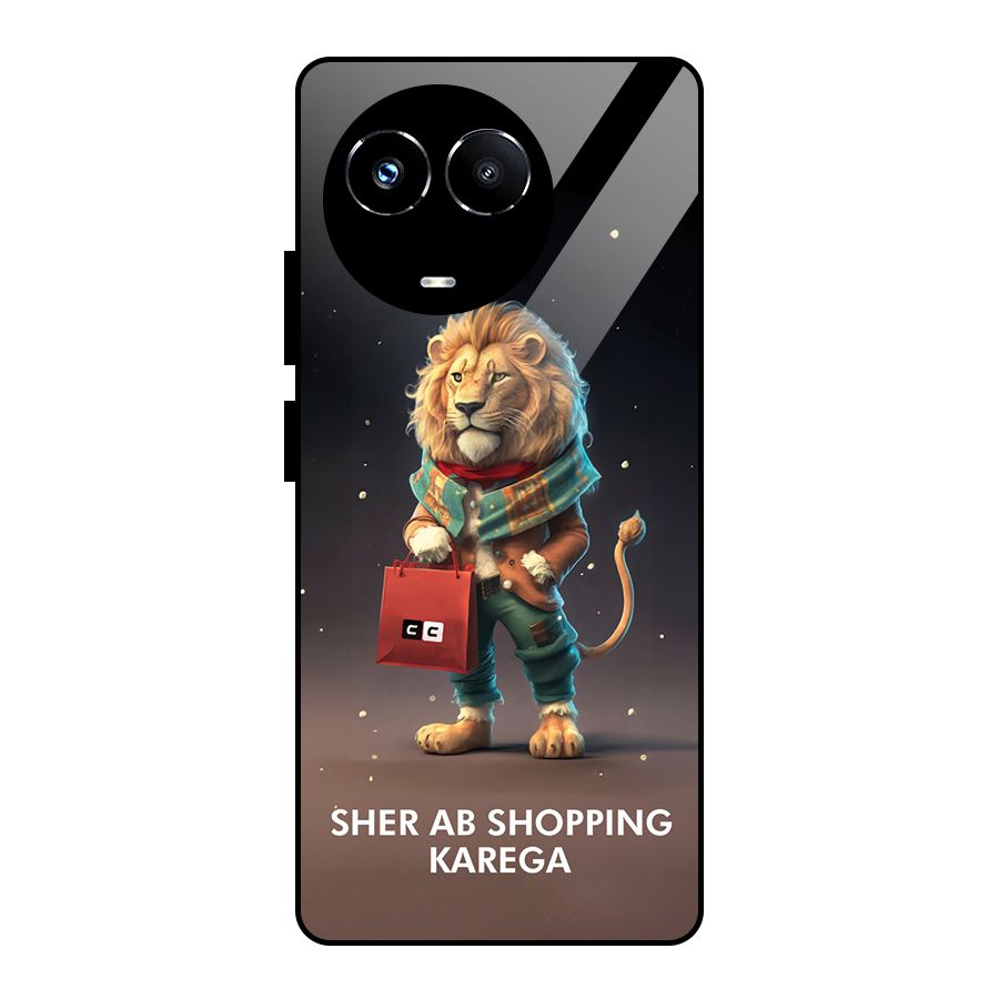 Shopping Sher Glass Back Case for Realme 11X