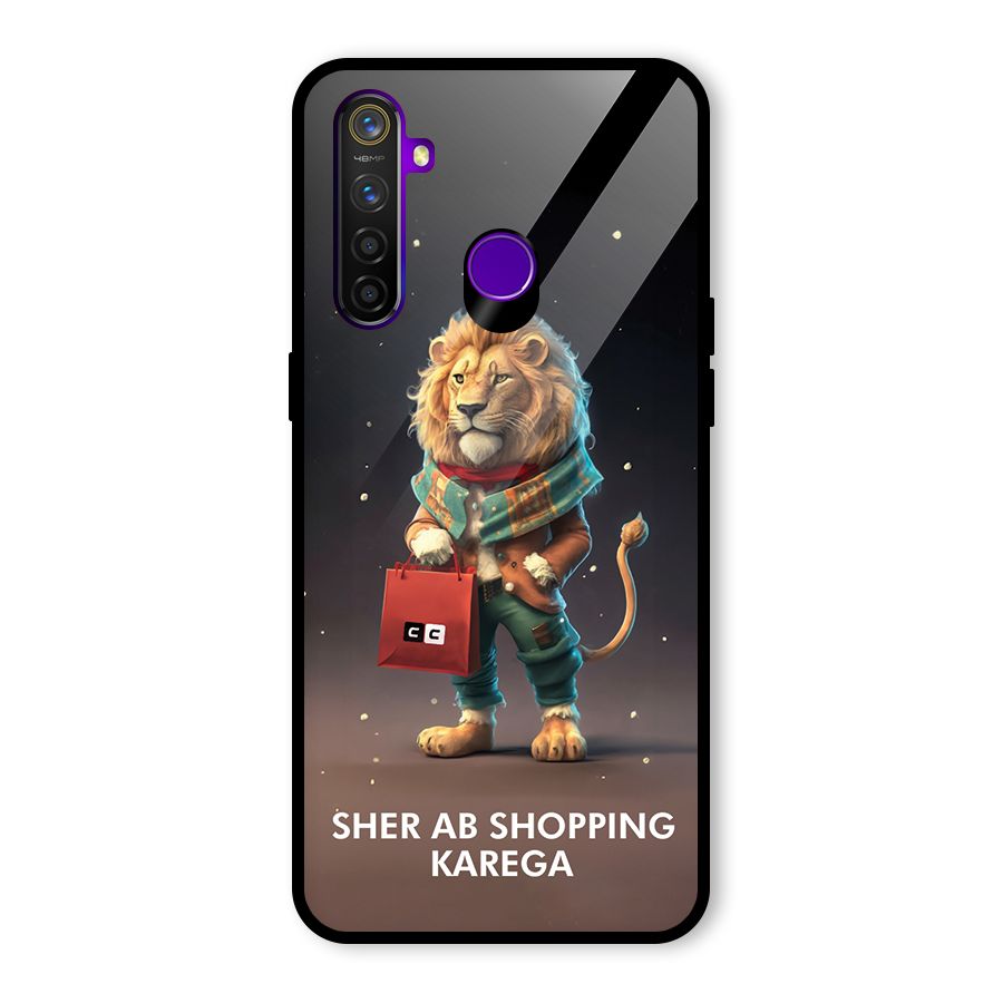 Shopping Sher Glass Back Case for Realme 5 Pro
