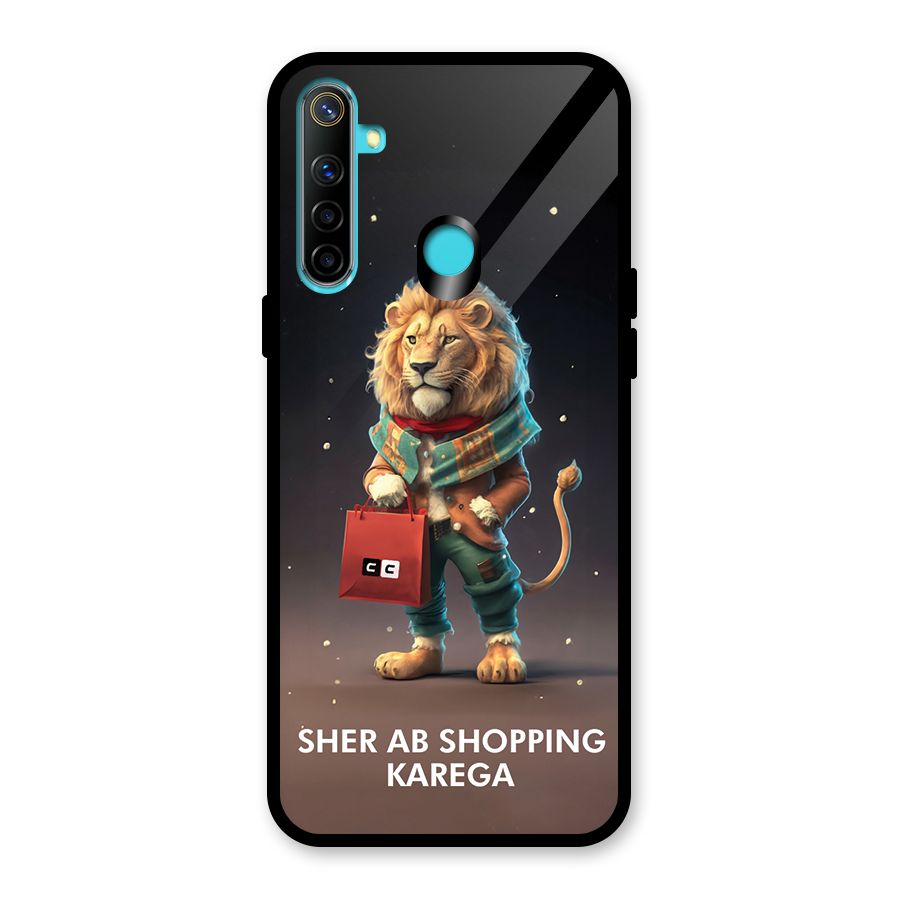 Shopping Sher Glass Back Case for Realme 5i