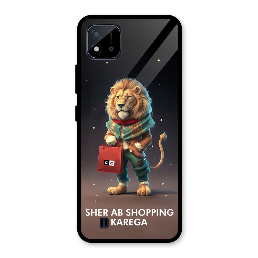 Shopping Sher Glass Back Case for Realme C11 2021