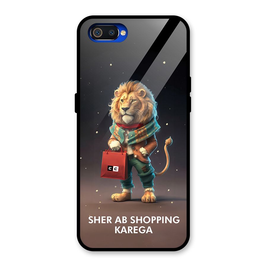 Shopping Sher Glass Back Case for Realme C2