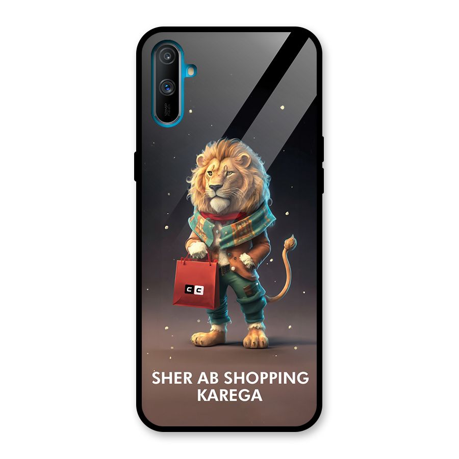 Shopping Sher Glass Back Case for Realme C3