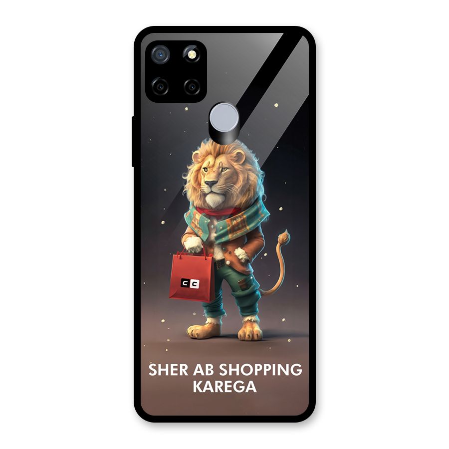 Shopping Sher Glass Back Case for Realme Narzo 20