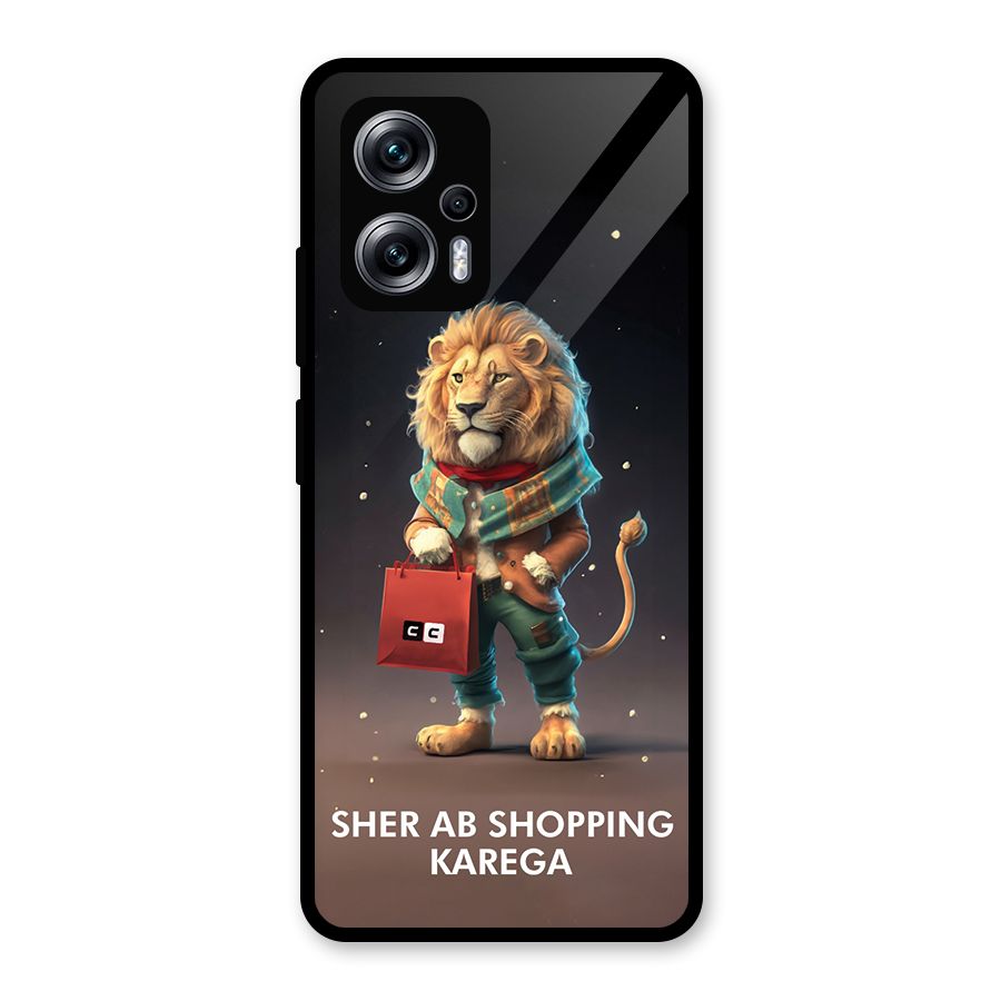 Shopping Sher Glass Back Case for Redmi K50i
