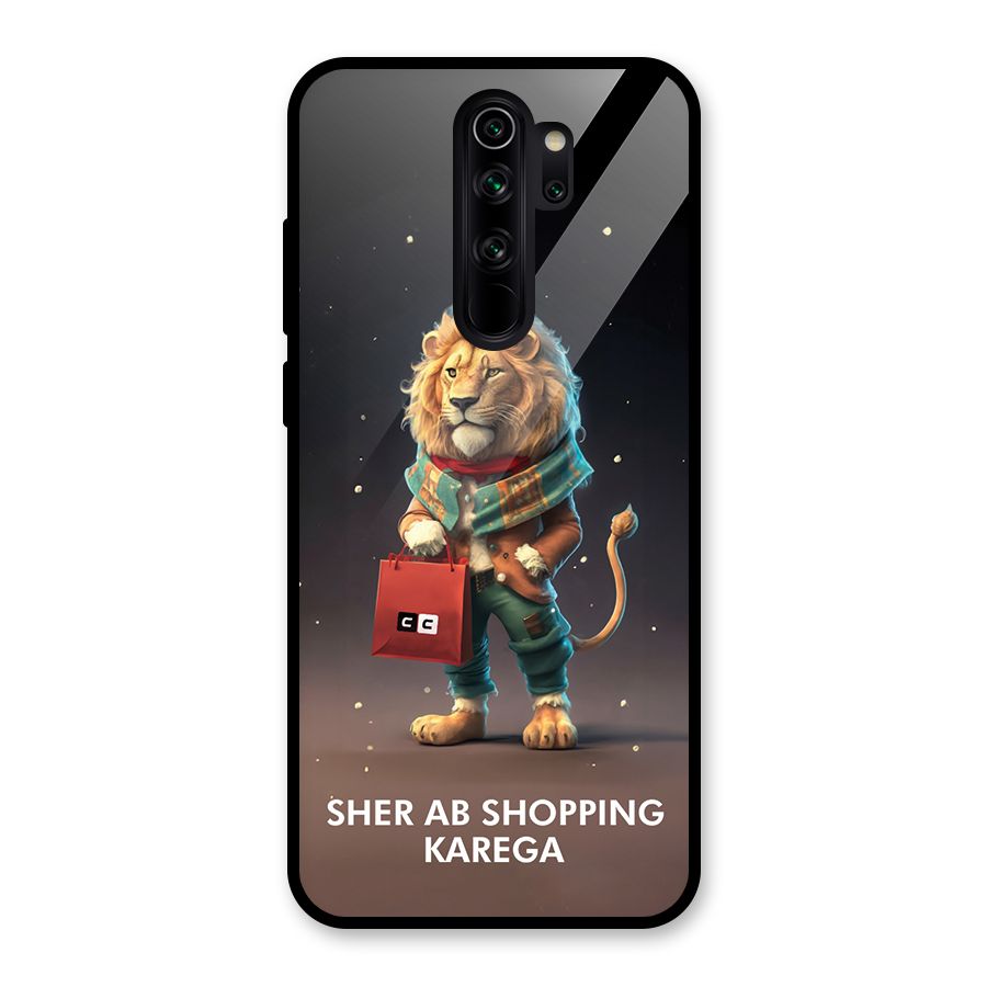 Shopping Sher Glass Back Case for Redmi Note 8 Pro