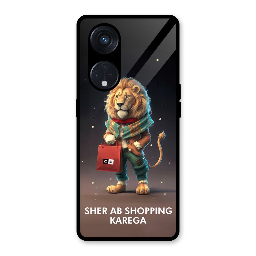 Shopping Sher Glass Back Case for Reno8 T 5G