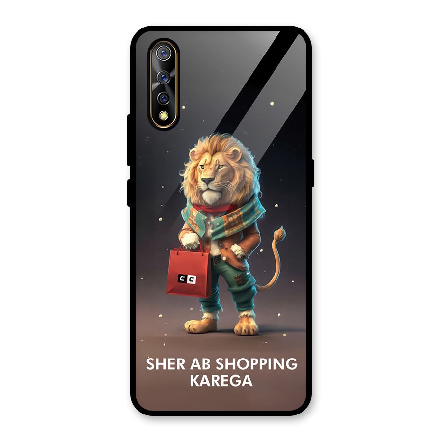 Shopping Sher Glass Back Case for Vivo S1
