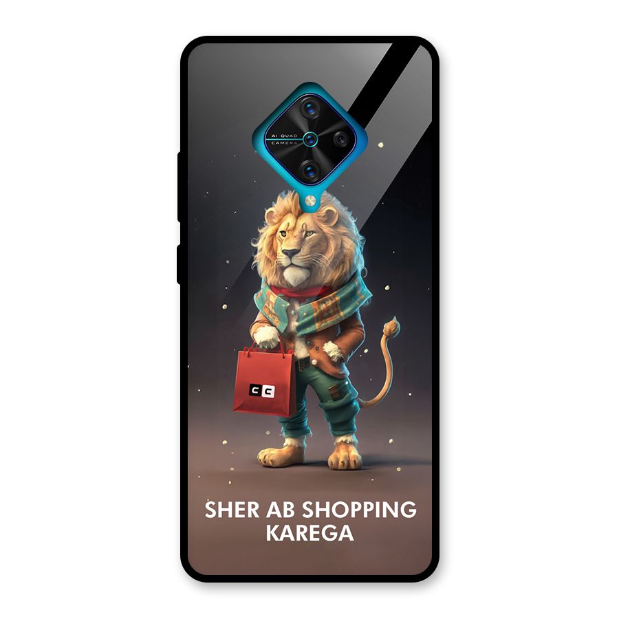 Shopping Sher Glass Back Case for Vivo S1 Pro