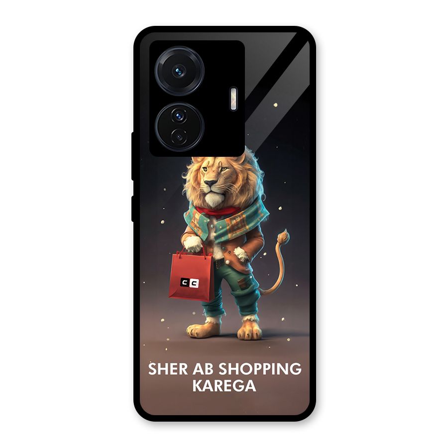 Shopping Sher Glass Back Case for Vivo T1 Pro