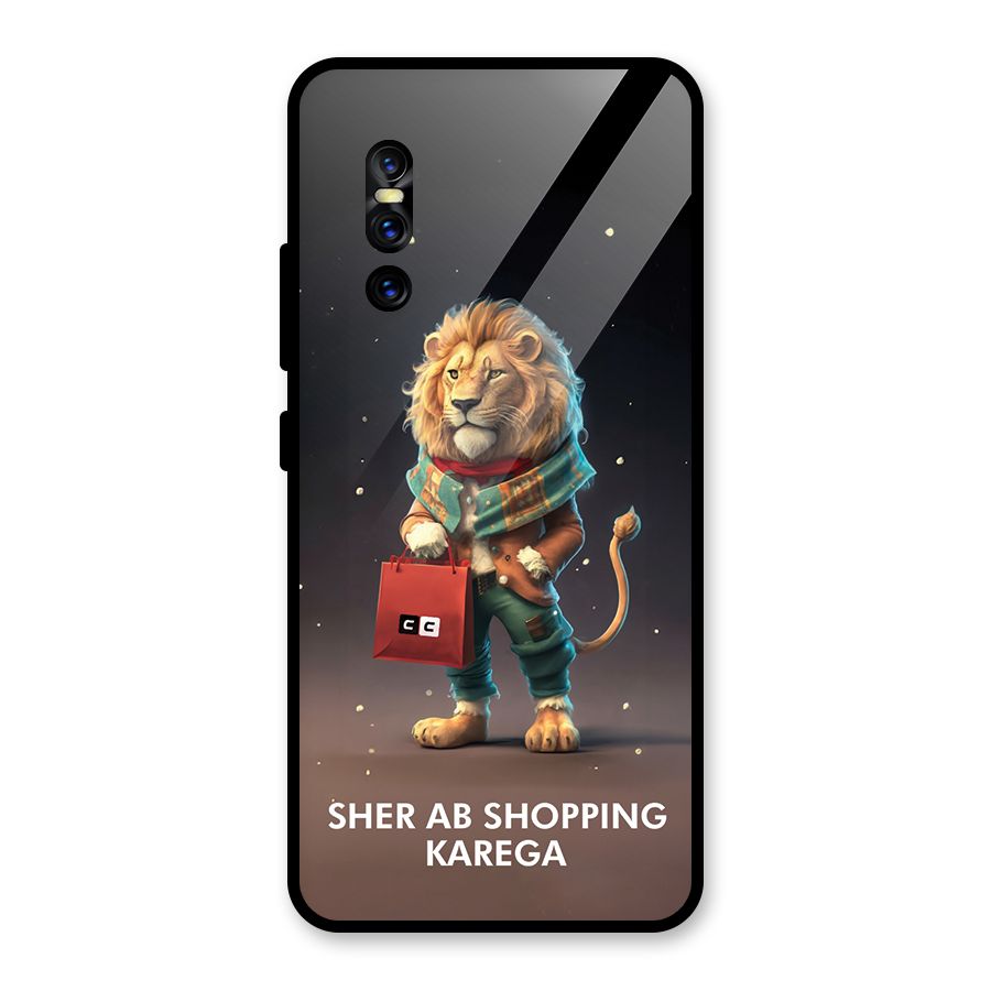 Shopping Sher Glass Back Case for Vivo V15 Pro