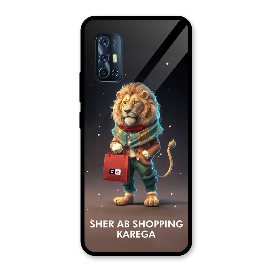 Shopping Sher Glass Back Case for Vivo V17