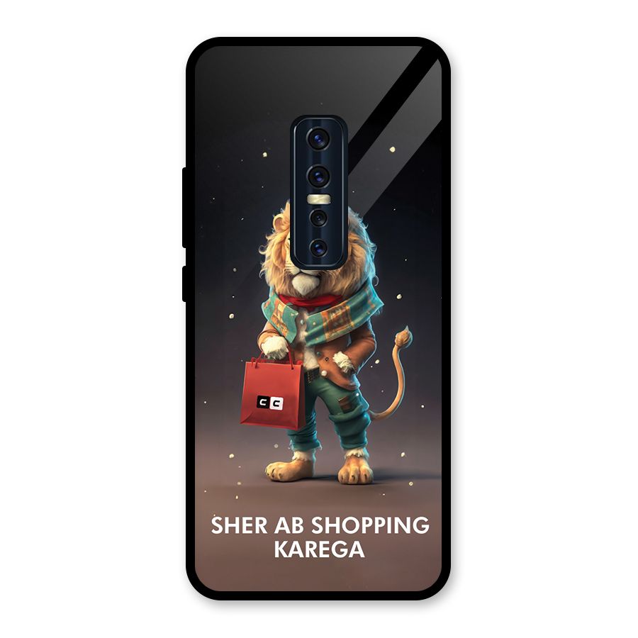 Shopping Sher Glass Back Case for Vivo V17 Pro